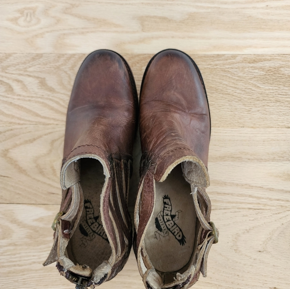 Freebird By Steven Slate Open Side Ankle Boots Si… - image 2